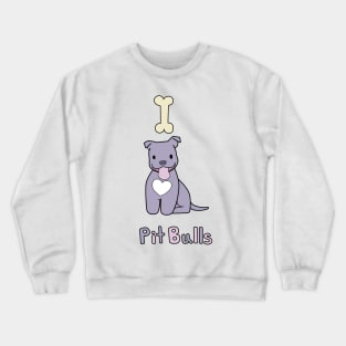 I Love Pit Bulls Crewneck Sweatshirt